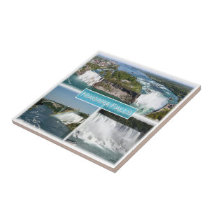 zCA012 NIAGARA-HERFSTEN van de Rainbow-brug, Tegeltje