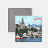 zCA017 QUEBEC City, Panorama, Canada, Fridge Magneet (Voorkant / Achterkant)