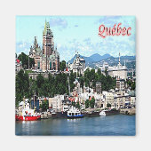 zCA017 QUEBEC City, Panorama, Canada, Fridge Magneet (Voorkant)