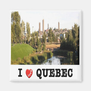 zCA019 QUEBEC I Love, Canada, America, Fridge Magneet
