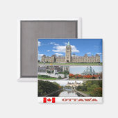 zCA023 OTTAWA, Mosaic, Canada, Amerika, Fridge Magneet (Voorkant / Achterkant)