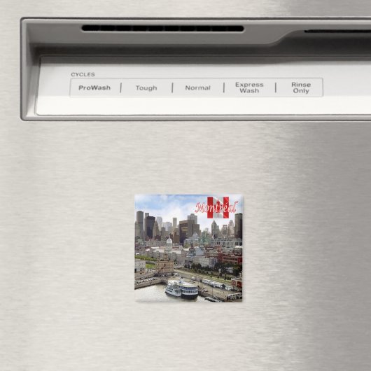 zCA024 MONTREAL Panorama, Canada, Fridge Magneet (Insitu (Vaatwasser))