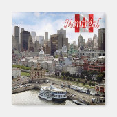 zCA024 MONTREAL Panorama, Canada, Fridge Magneet (Voorkant)