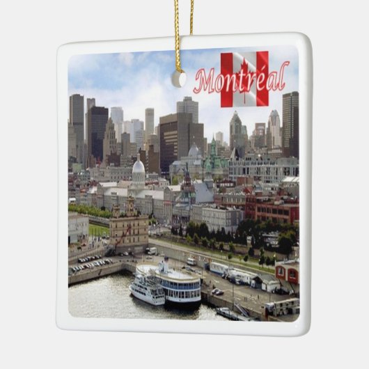 zCA024 MONTREAL Panorama, Canada, Keramisch Ornament (Links)