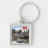 zCA024 MONTREAL Panorama, Canada, Sleutelhanger (Voorkant)