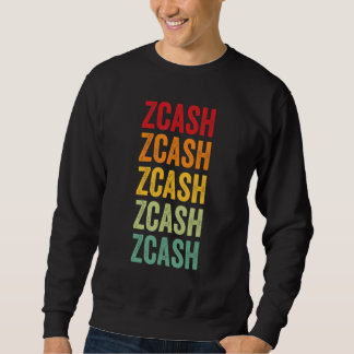 Zcash Crypto Regenboog Tekst Ontwerp Trui