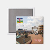 zCF009 BANGUI, Centraal-Afrikaanse Republiek, Frid Magneet (Voorkant / Achterkant)