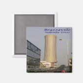 zCG007 BRAZZAVILLE, Congo, Fridge Magneet (Voorkant / Achterkant)