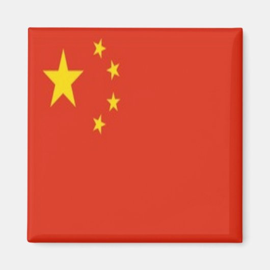 ZCH001 Chinese FLAG China, Fridge Magneet (Voorkant)