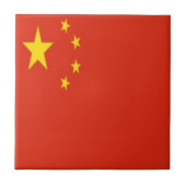 zCH001 Chinese VLAG China PRC, Tegeltje (Voorkant)