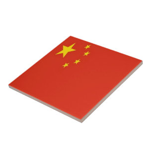 zCH001 Chinese VLAG China PRC, Tegeltje