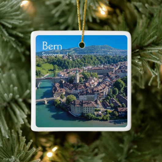 ZCH005 BERN Zwitserland, Keramisch Ornament (Boom)