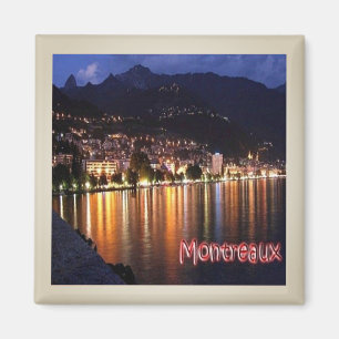 zCH007 MONTREAUX van acht Zwitsers - Fridge Magnet