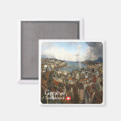 ZCH010 GENÈVE Zwitserland - Fridge Magnet (Voorkant / Achterkant)