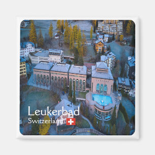 zCH011 LEUKERBAD Zwitserland - Fridge Magnet