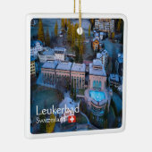 ZCH011 LEUKERBAD Zwitserland, Keramisch Ornament (Rechts)