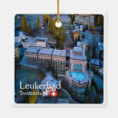 ZCH011 LEUKERBAD Zwitserland, Keramisch Ornament (Achterkant)