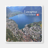 zCH012 LOCARNO - Zwitserland - Fridge Magnet (Voorkant)
