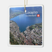 ZCH012 LOCARNO. Zwitserland, Keramisch Ornament (Links)