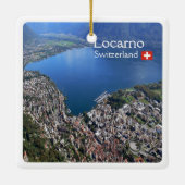 ZCH012 LOCARNO. Zwitserland, Keramisch Ornament (Achterkant)