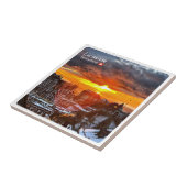 zCH013 LAUSANNE Zwitserland, Tegeltje (Zijkant)