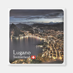 ZCH014 LUGANO Zwitserland - Fridge Magnet