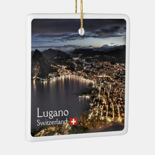 zCH014 LUGANO, Zwitserland, Keramisch Ornament (Rechts)