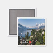 ZCH016 MINUSIO Zwitserland - Fridge Magnet (Voorkant / Achterkant)