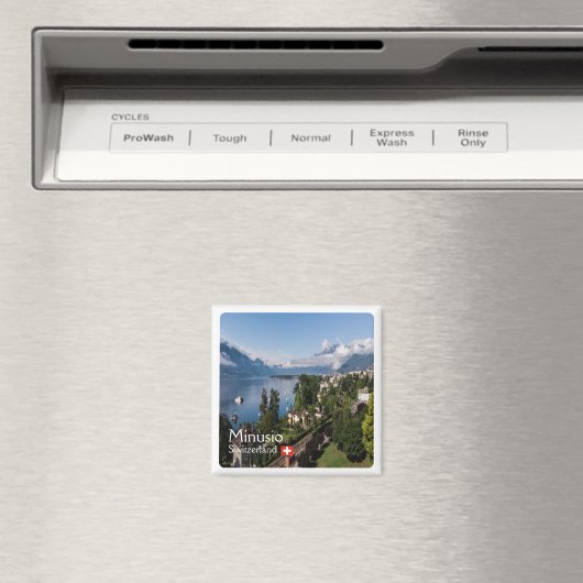ZCH016 MINUSIO Zwitserland - Fridge Magnet (Insitu (Vaatwasser))