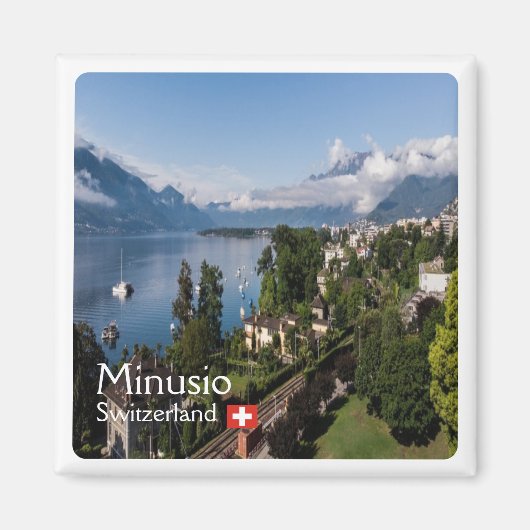 ZCH016 MINUSIO Zwitserland - Fridge Magnet (Voorkant)