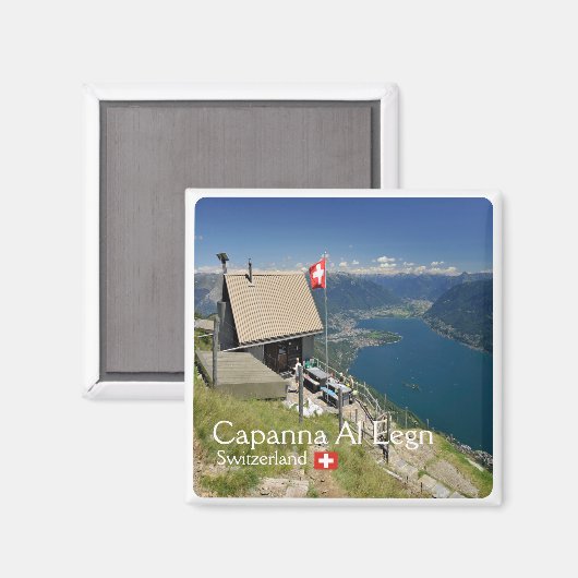 zCH017 CAPANNA AL LEGN Swissm, koelkast Magneet (Voorkant / Achterkant)