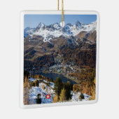 zCH018 SAINT-MORITZ Zwitserland, Keramisch Ornament (Rechts)