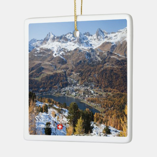 zCH018 SAINT-MORITZ Zwitserland, Keramisch Ornament (Links)