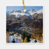 zCH018 SAINT-MORITZ Zwitserland, Keramisch Ornament (Voorkant)