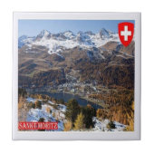 zCH018 SAINT MORITZ Zwitserland - Tegeltje (Voorkant)