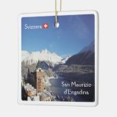 zCH018 SAN MAURIZIO D'ENGADINA Swiss, Keramisch Ornament (Links)