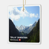 zCH020 LEVENTINA VALLEY Swiss, Keramisch Ornament (Links)