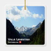 zCH020 LEVENTINA VALLEY Swiss, Keramisch Ornament (Achterkant)