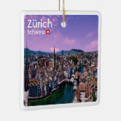 zCH021 ZÜRICH Zwitserland, Keramisch Ornament (Rechts)