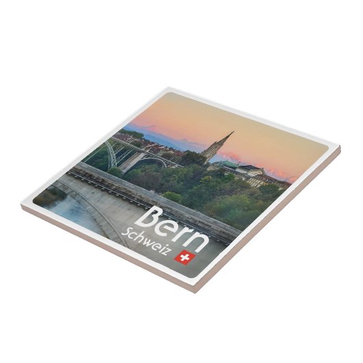 zCH022 BERN Centrum Zwitserland, Tegeltje (Zijkant)