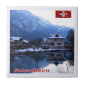 ZCH025 INTERLAKEN Zwitserland - Tegeltje (Voorkant)