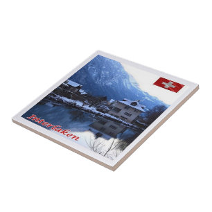 ZCH025 INTERLAKEN Zwitserland - Tegeltje