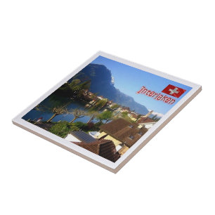 zCH026 INTERLAKEN Zwitserland - Tegeltje