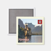 ZCH029 MONTREAUX Zwitserland - Fridge Magnet (Voorkant / Achterkant)