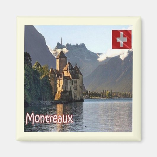 ZCH029 MONTREAUX Zwitserland - Fridge Magnet (Voorkant)