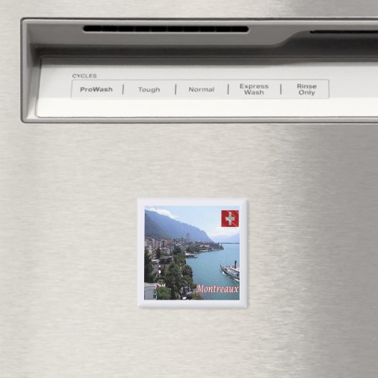 zCH030 MONTREAUX in Zwitserland - Fridge Magnet (Insitu (Vaatwasser))