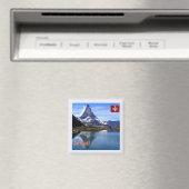 ZCH035 ZERMATT Lake Zie Zwitsers-Fridge Magnet (Insitu (Vaatwasser))