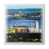 zCH040 ZÜRICH Zwitserland, Tegeltje (Voorkant)