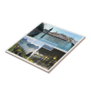 ZCH043 LUCERNE Zwitserland, Tegeltje