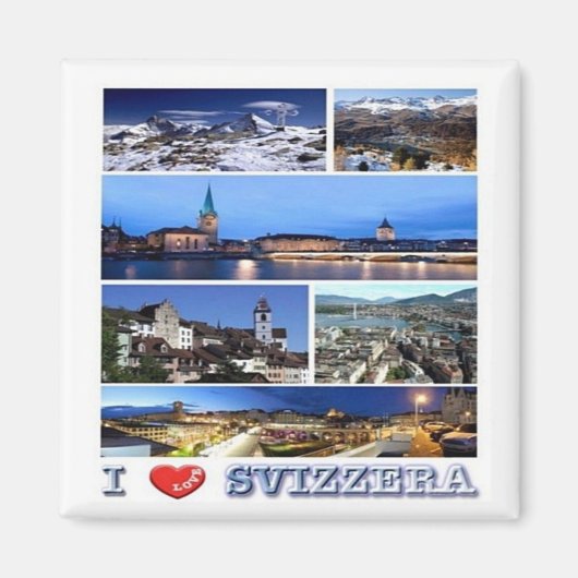 ZCH050 IK HOUD VAN Svizzera - Fridge Magnet (Voorkant)